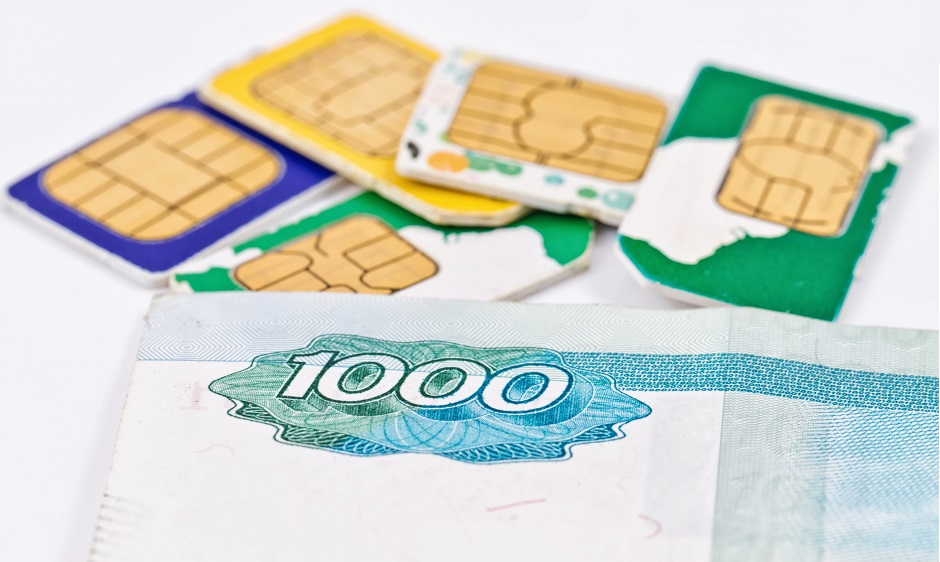 Monnaie et cartes sims russes